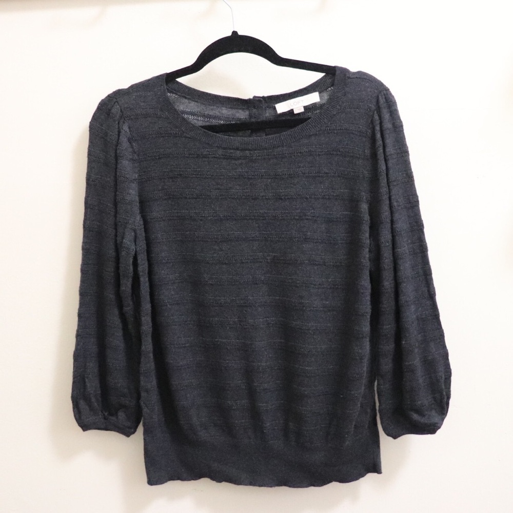 Dark grey Loft sweater
